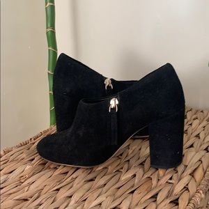 Black Suede Booties